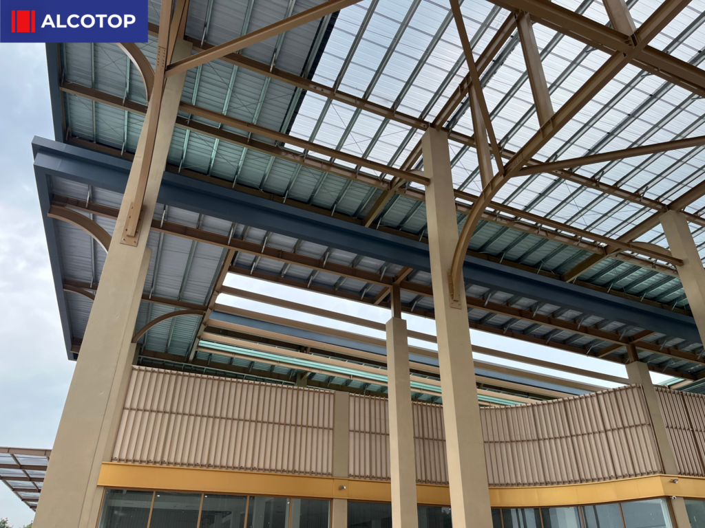 Mặt đứng trạm dừng nghỉ FUTA Rest Stop ốp tấm nhôm ALCOTOP